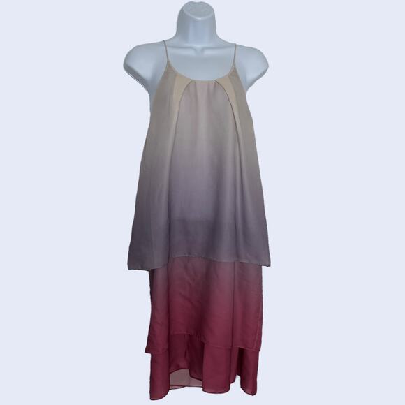 Acne Studios Y2K Ombre Slip Midi Dress - Pink Beige Minimalist 2000s - Picture 1 of 5